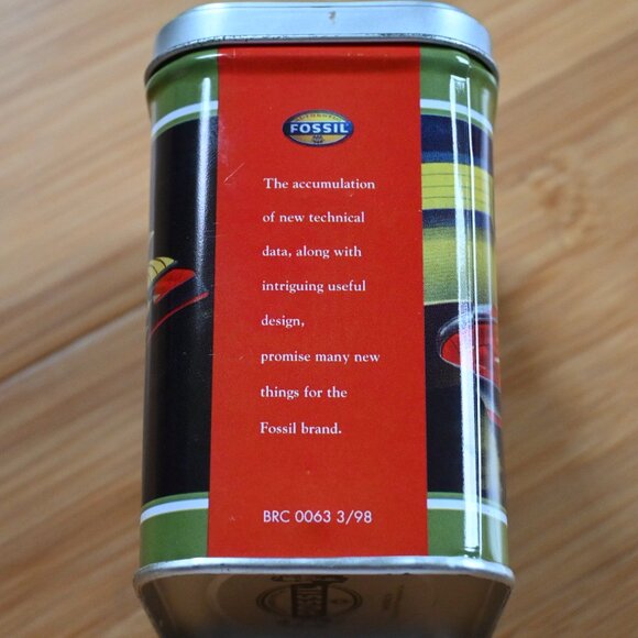 VTG 1998 Men's Fossil "Blue" Water Resistant Stainless Steel Watch - Picture 16 of 16